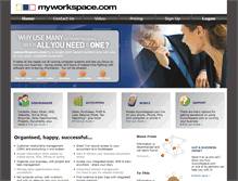 Tablet Screenshot of myworkspace.com